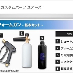 新品☆洗車フォームガンセットの画像