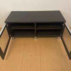 （6/29まで）【0円】ガラス扉の テレビ台　46cm✖︎105cm✖︎45cmの画像
