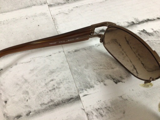 W007 廃盤/保管品 Ray-Ban/レイバン サングラス ブラウン グラデーション RB3396 014/13 60口17 ストライプフレーム ケース/クロスクロス付き 現状品