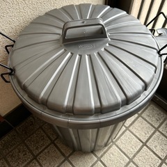 岩崎工業 屋外ゴミ箱 スーパーカン 丸型 45Lの画像