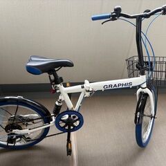 折りたたみ自転車 20インチ シマノ6段 ミニベロ GRAPHIS