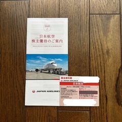 日本航空 JAL50％割引　株主優待券