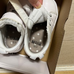 中古 15.5cm イフミー 白スニーカーの画像