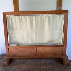 木製衝立　昭和前期　アンティーク家具