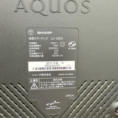 SHARP テレビ32インチの画像