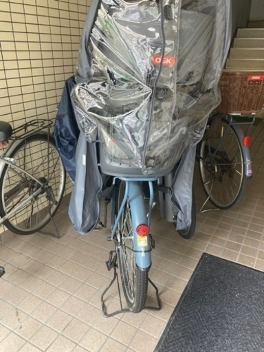 自転車(チャイルドシートとレインカバー付)7月引渡し