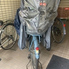 自転車(チャイルドシートとレインカバー付)7月引渡し
