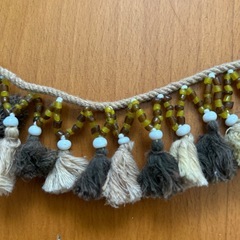 ビーズひものネックレスの画像