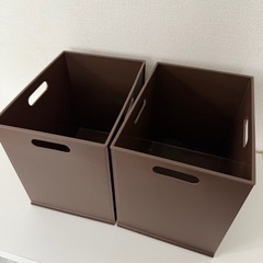❌決定済 ニトリボックス2つ ブラウンの画像