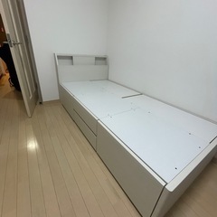 ニトリ　ベットフレーム　引出し収納
