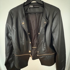 【ZARA】革ジャン 長さ調整可