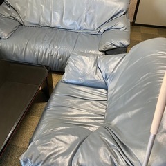 【決まりました】値下げしました！マルニ　レザー調ソファ　2台セット