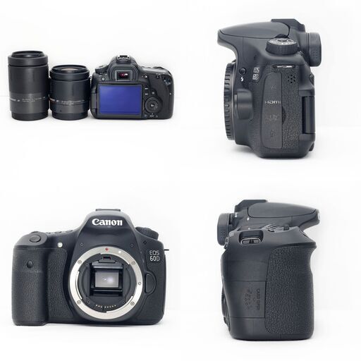 ダブルレンズの安心セット♪ Canon 60D バリアングル液晶 スマホ転送OK
