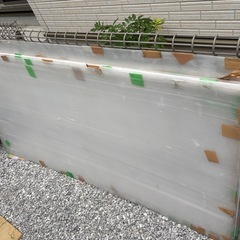 台車と養生シ一ト