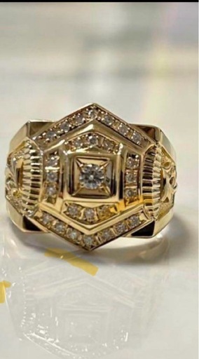 K18メンズリング