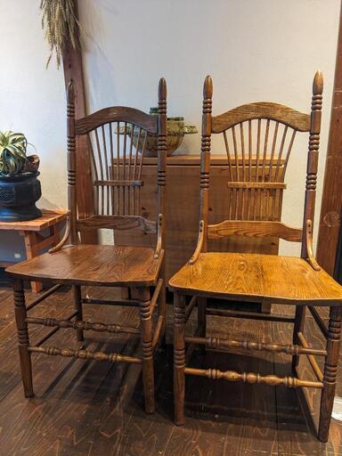 木製クラシックチェア／ヴィンテージ椅子