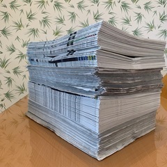 新聞紙20キロ　ペットシート　窓拭き　野菜の保存