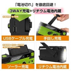 【新品】多機能防災ラジオの画像