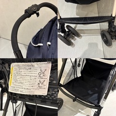 コンビ　ベビーカー　メチャカーゴIG ボーダーネイビーの画像