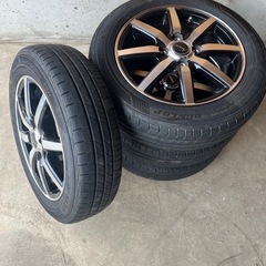 中古夏用タイヤホイール付き155/65R14 75H ダンロップ...