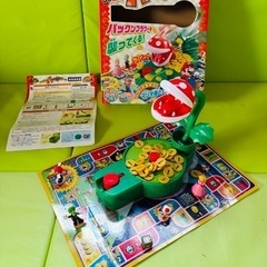 電池不要！スーパーマリオ　パックンフラワーゲーム➕くもんの世界地図パズルの画像