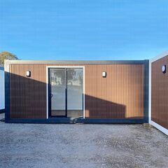 仮設住宅，プレハブ住宅、店舗、事務所、仮設ハウス，プレハブハウス，現場事務所，簡易ハウス，受付室はカスタマイズ可能ですの画像