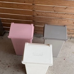 ゴミ箱　3点　簡易クリーニング済み　印字スレあり