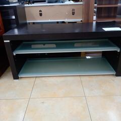 値下げしました。リユースのサカイ太田店★ジモティ割あり★  テレビ台 ブラック H46.5×D44×W105.5 クリーニング済み OJ9744の画像