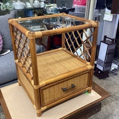 万代店　籐家具　ラタン　サイドテーブル