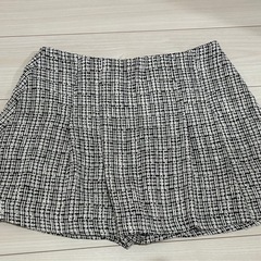 ZARA ツイード柄キュロットM