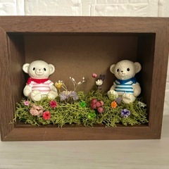 くまちゃん♡フラワーアレンジメントの画像