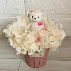くまのお嫁さん♡フラワーアレンジメント