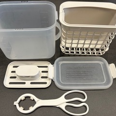 3way哺乳瓶消毒ケース・消毒液&洗剤セットの画像