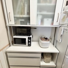 食器棚　キッチンボード　家電ラック　キッチンシェルフ