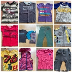 子供服9095　夏服多数タンクトップ半袖Tシャツトレーナーパンツ男の子女の子の画像