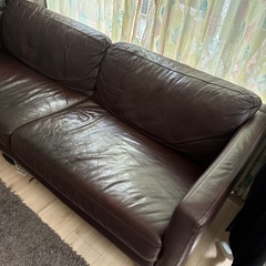 大塚家具　本革ソファ　早い者勝ち！　