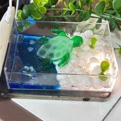 ハンドメイド　亀のオブジェの画像