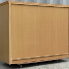 A517◇ニトリ 4段チェスト◇ベリル120◇定番人気商品◇スライドレール引出し◇天然木◇ナチュラルブラウン◇幅120cmの画像