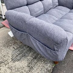 🌟文章お読みください🌟A-1158　コンパクトソファ　グレーの画像