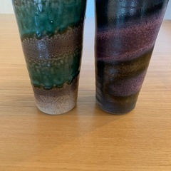 陶器製ビアカップ/焼酎カップ 2個セット 