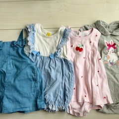 80サイズ　ロンパース　サロペット　夏服　1歳くらい