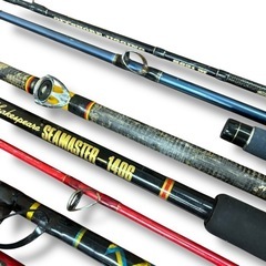 釣竿 まとめ 14本 セット SHIMANO シマノ RYOBI OCEAN などの画像