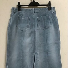 未使用 デニムスカートの画像