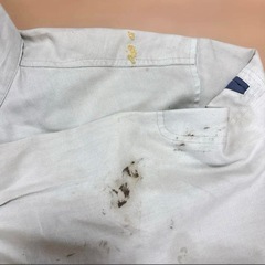 作業着 薄め 春夏秋用？ 大きいサイズ大きめ　薄い色のグレー　灰色の画像