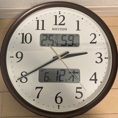 リズム　壁掛け電波時計