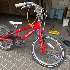 子供用自転車　20インチ　ルイガノ　　LGS-J20 ギアなし、ライトなし、鍵なし、マウンテンバイク　レッドの画像