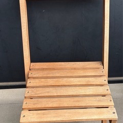 天然木アカシア
材のガーデンテーブル＆チェア2脚セットの画像