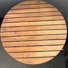 天然木アカシア
材のガーデンテーブル＆チェア2脚セットの画像