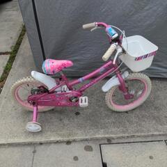 16インチ自転車　女の子　コマ付き