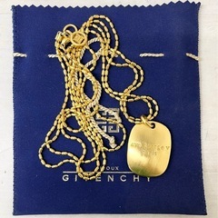 【中古品】GIVENCHY ジバンシー 二重チェーン ロング ネ...